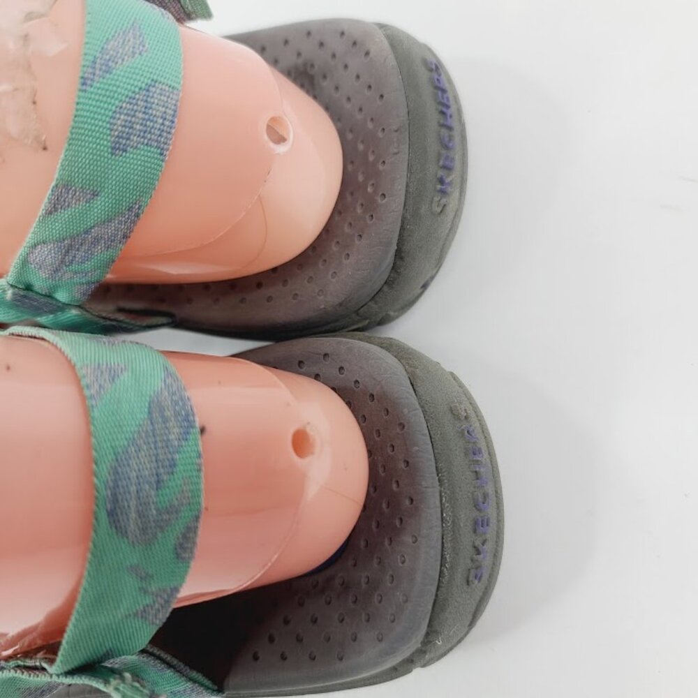 Skechers Women's Mint Green Reggae Cross Strap Trekking Sandal Size 8 - Picture 4 of 6
